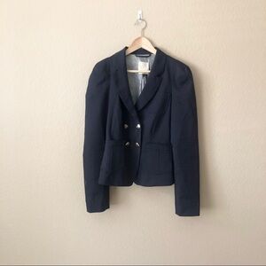 Rebecca Taylor double breasted wool blend blazer